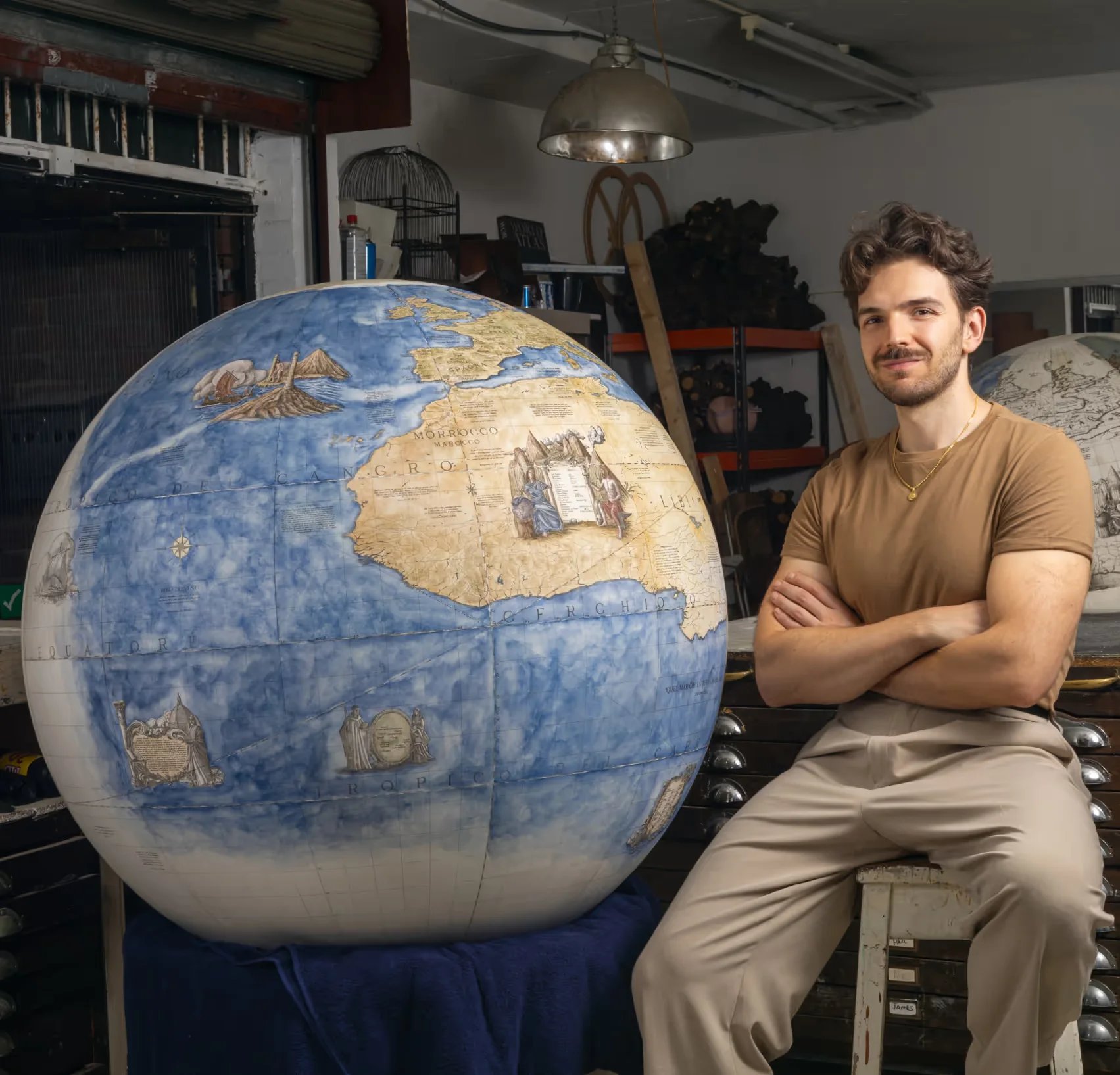 Leonardo Frigo in his studio